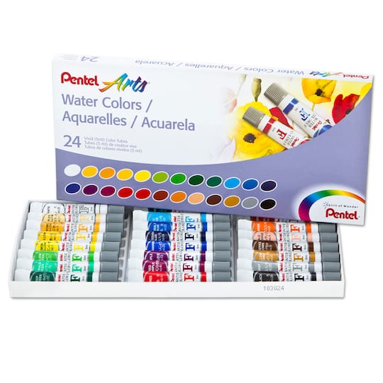 Pentel&#xAE; Arts 24 Color Watercolor Set